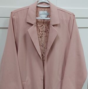 Lunarose pink lace-back blazer